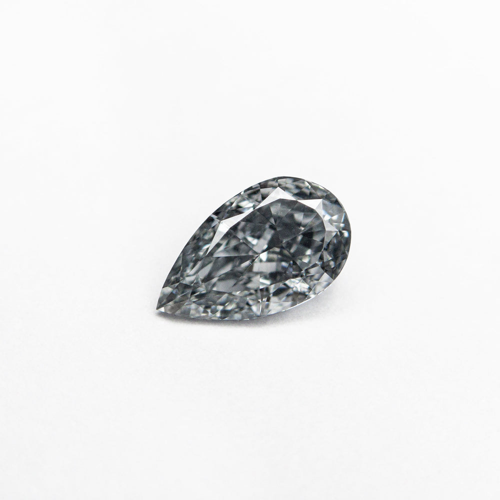 0.45ct 6.80x4.05x2.42mm GIA VVS2 Fancy Blue Pear Brilliant 24126-01