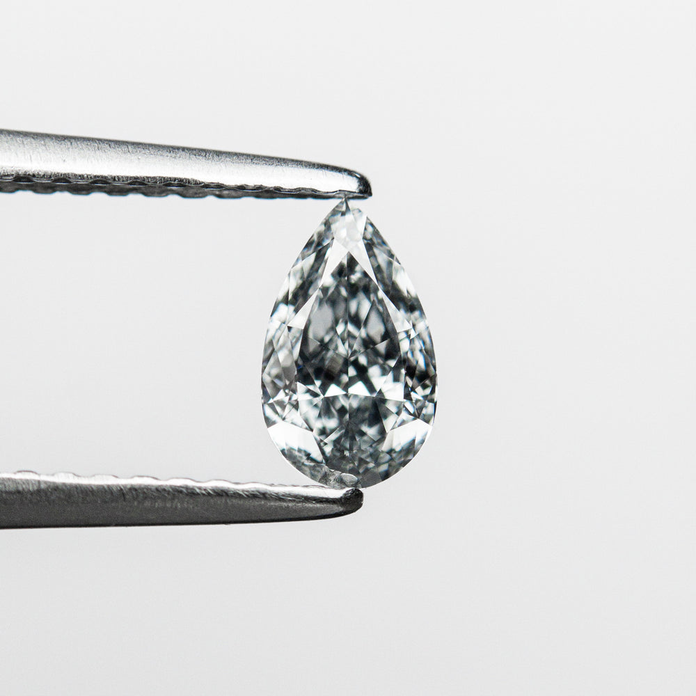 0.45ct 6.80x4.05x2.42mm GIA VVS2 Fancy Blue Pear Brilliant 24126-01