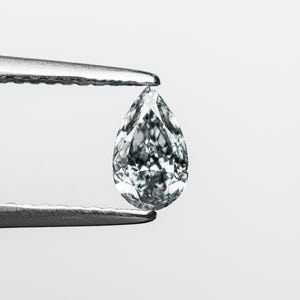 0.45ct 6.80x4.05x2.42mm GIA VVS2 Fancy Blue Pear Brilliant 24126-01