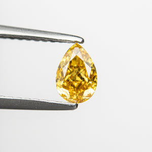 0.50ct 6.13x4.13x2.67mm SI2 Fancy Orange Pear Brilliant 24129-01