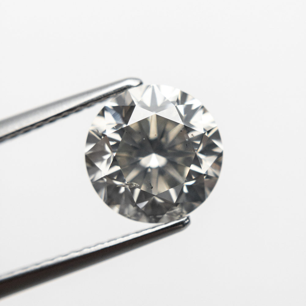 
                  
                    2.71ct 8.45x8.43x5.80mm SI2+ Fancy Grey Round Brilliant 18843-01 - Misfit Diamonds
                  
                