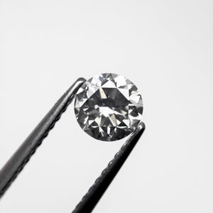 
            
                Load image into Gallery viewer, 0.66ct 5.34-5.38x3.52mm Fancy Grey Round Brilliant 18968-10
            
        