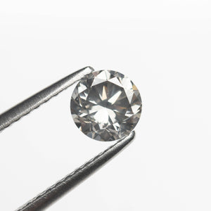 
            
                Load image into Gallery viewer, 0.70ct 5.34x5.33x3.57mm Fancy Grey Round Brilliant 18968-18
            
        