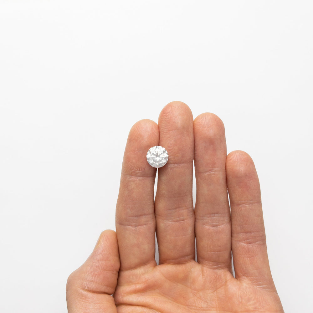 
                  
                    4.00ct 10.13x10.12x6.25mm GIA I2 Fancy White Round Brilliant 19263-01 - Misfit Diamonds
                  
                