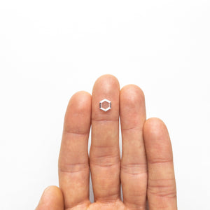 1.01ct 7.95x6.92x1.69mm VS2 G Hexagon Portrait Cut 19854-35