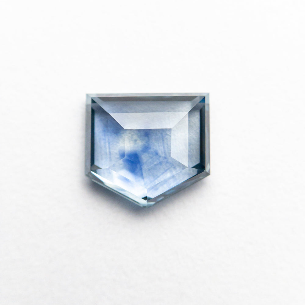 
            
                Load image into Gallery viewer, 1.36ct 6.70x6.20x2.68mm Shield Rosecut Sapphire 21603-03
            
        