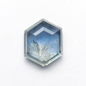 
            
                Load image into Gallery viewer, 2.82ct 9.69x7.63x3.49mm Hexagon Rosecut Sapphire 21603-23
            
        