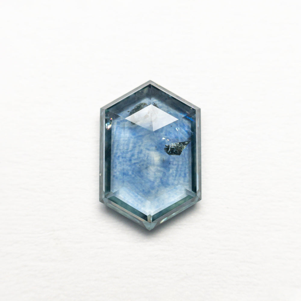 
            
                Load image into Gallery viewer, 1.11ct 8.26x5.53x1.98mm Hexagon Rosecut Sapphire 22434-45
            
        
