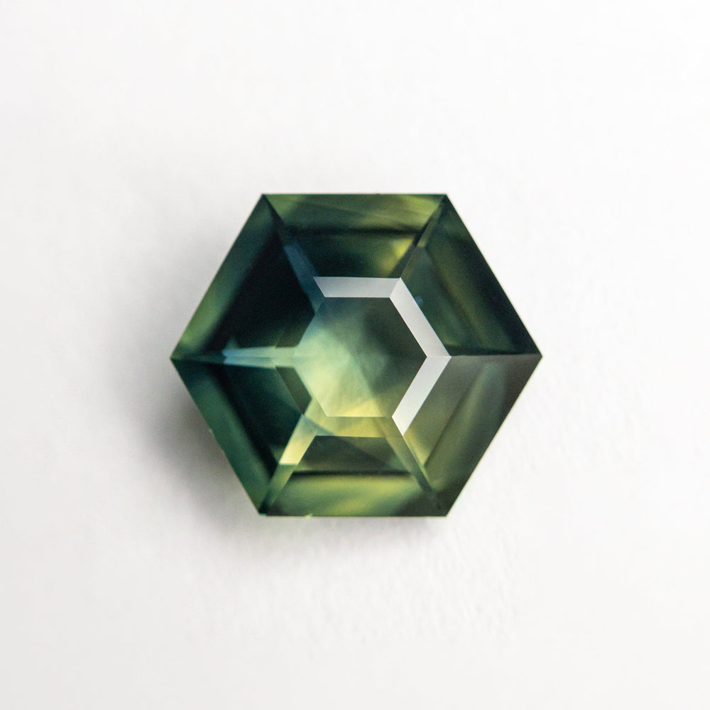 
            
                Load image into Gallery viewer, 1.74ct 8.97x7.85x3.40mm Hexagon Step Cut Sapphire 23476-03
            
        