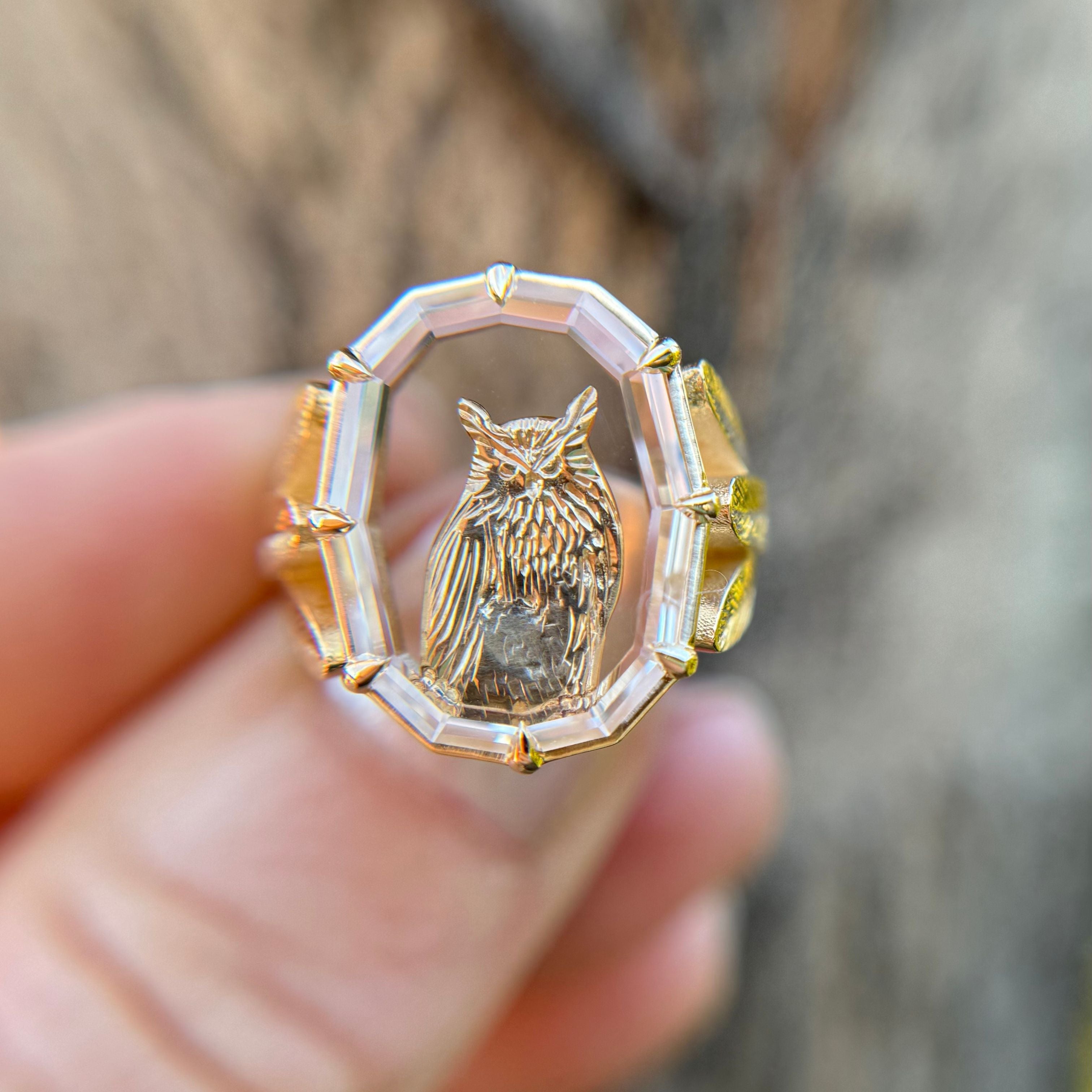 The Good Fortune Ring - Owl – Jilian Maddin Jewellery