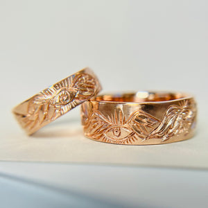 Angel Gate Engraved Bands