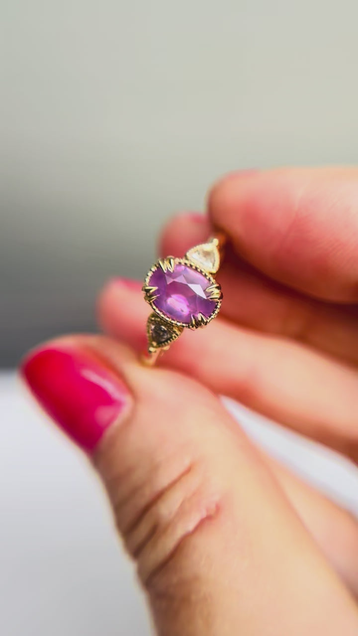 Pink Sapphire Bicoastal Ring