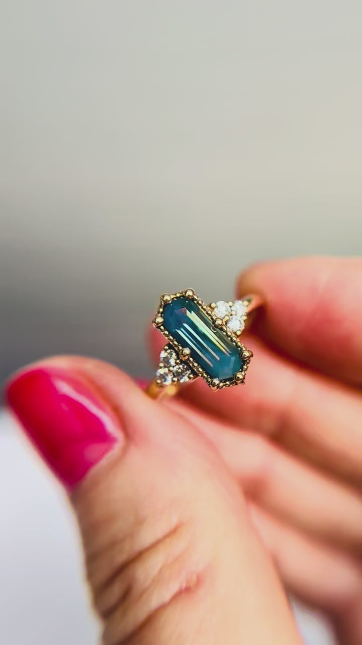 Blue Sapphire Leighton Ring