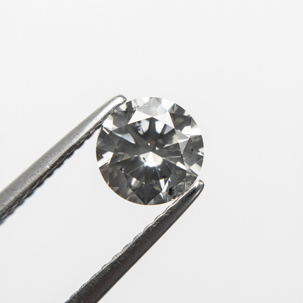 1.06ct 6.53x6.50x3.97mm SI2 Grey Round Brilliant 18462-01 - Misfit Diamonds
