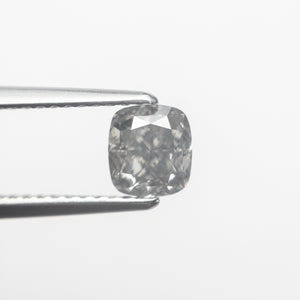 1.00ct 5.74x5.24x3.68mm GIA SI1 Fancy Grey Cushion Brilliant 19412-01