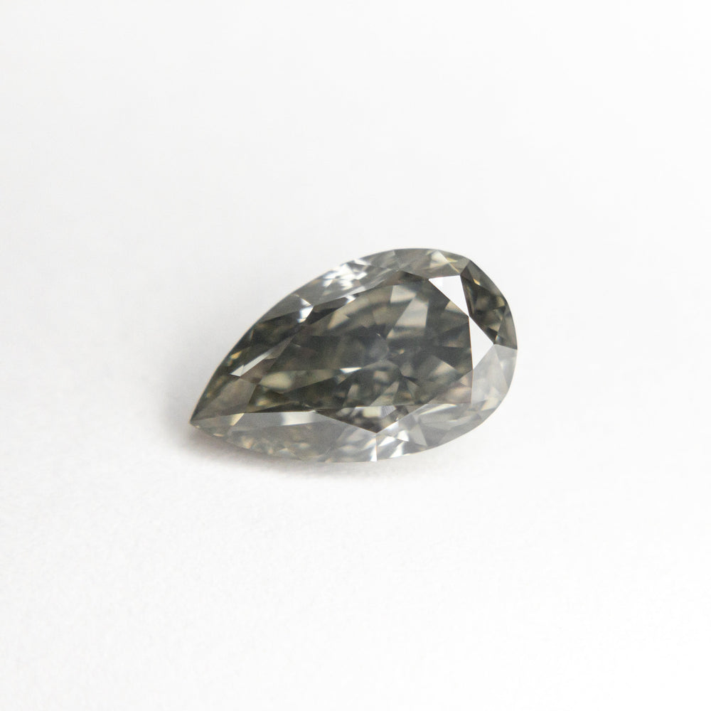 
            
                Load image into Gallery viewer, 1.07ct 8.47x5.07x3.48mm Fancy Grey Pear Brilliant 19913-19
            
        