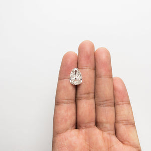 4.32ct 14.64x10.39x4.28mm GIA SI2 J Antique Pear Old Mine Cut 20672-01