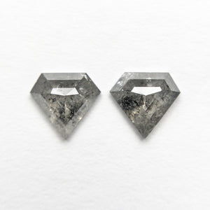 1.01cttw 2pc 5.74x6.13x2.18mm 5.78x6.12x2.13mm Shield Rosecut Matching Pair 20951-10