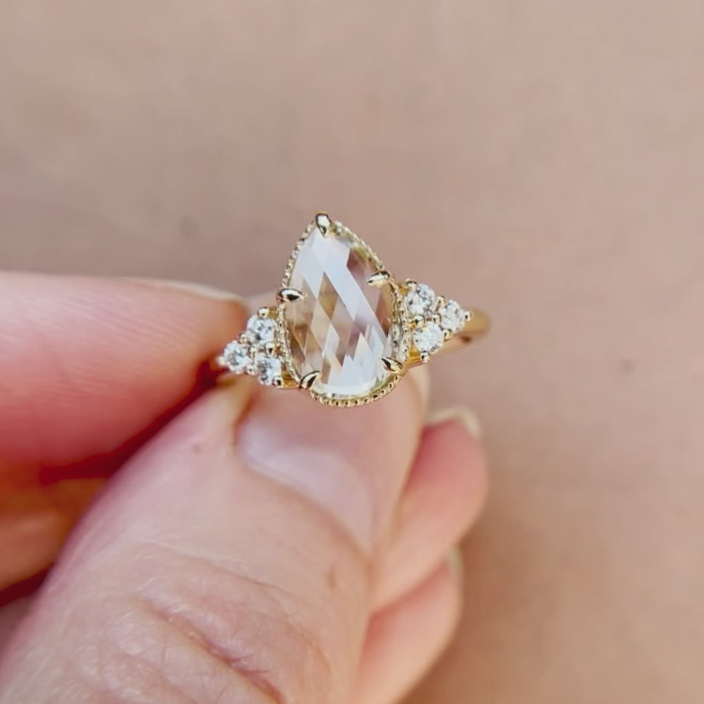 
            
                Load and play video in Gallery viewer, Pear Leighton Ring
            
        