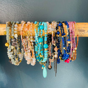 Beaded Wrap - Dusk