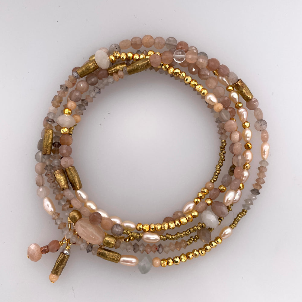 
            
                Load image into Gallery viewer, Peach Moonstone Wrap
            
        